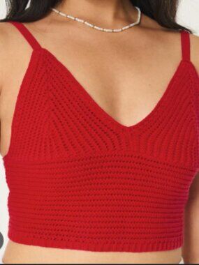 Hollister Co. Women's Red Crop-top